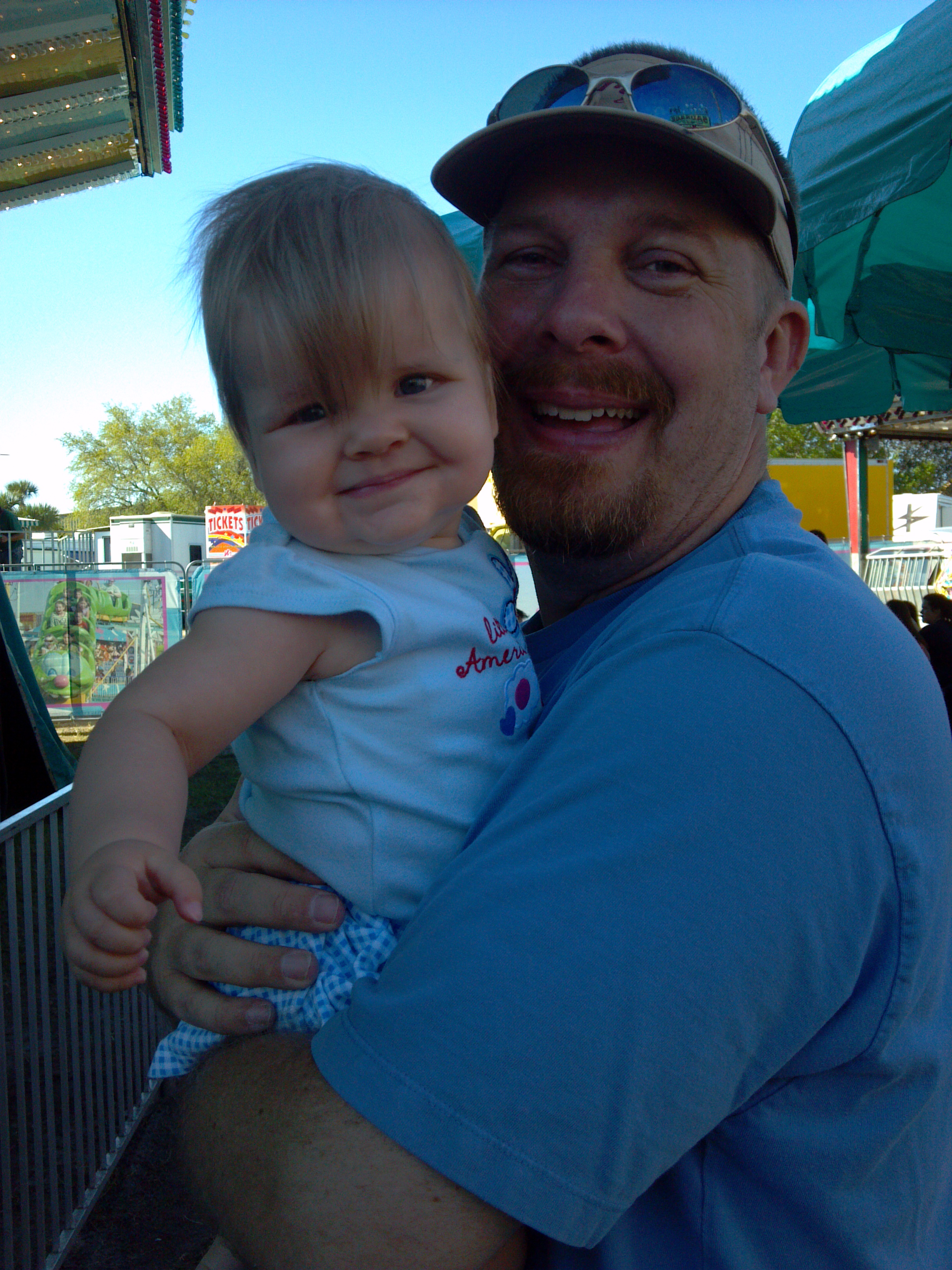 Daddy and Hazy at the Florida State Fair!